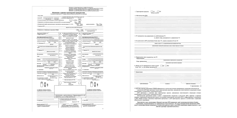 Как оформить европротокол при&nbsp;ДТП